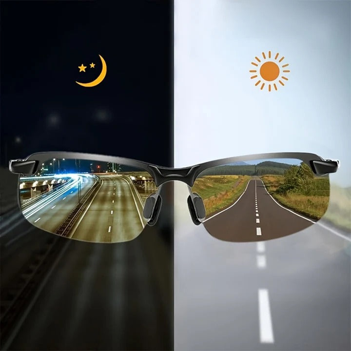 Light-Responsive Photochromic Polarized Sunglasses