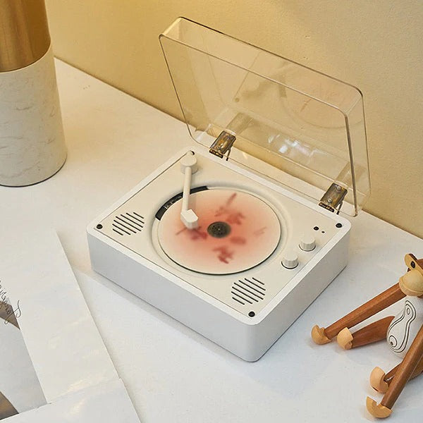 مشغل أقراص CD مدمج بتصميم كلاسيكي — منصة صوتية للأقراص المضغوطة وUSB والبلوتوث