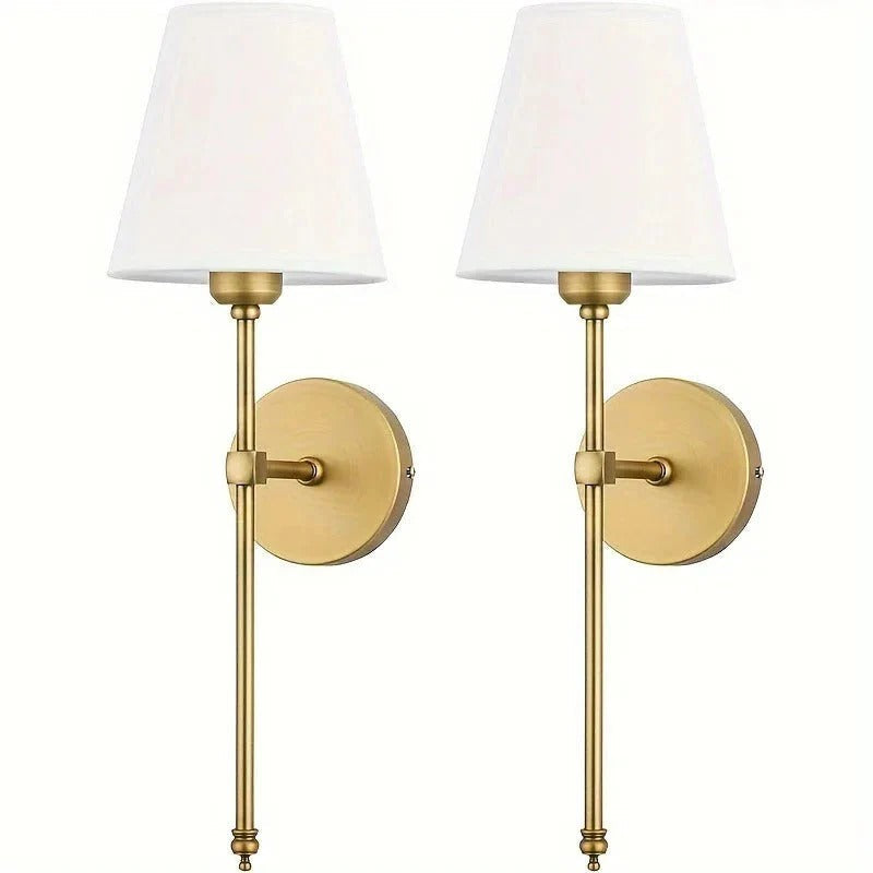 Drahus 2-Pack Wireless Wall Lamps