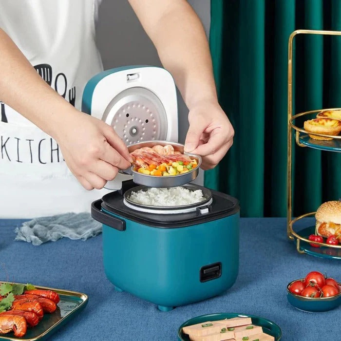 Mini rizsfőző - 1.2 Qt kapacitású, tapadásmentes edény