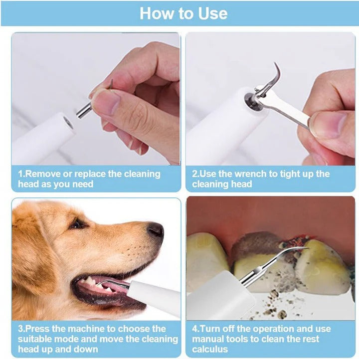 Sonic Pet Oral Cleaning Tool — Gentle Dental Hygiene Brush