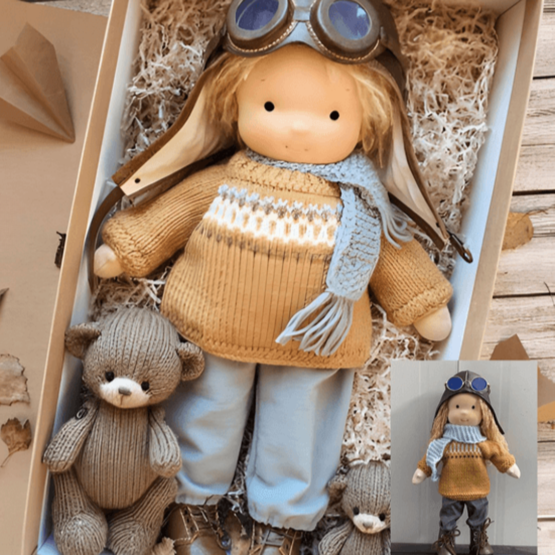 Soft Handmade Plush Waldorf Companion Doll