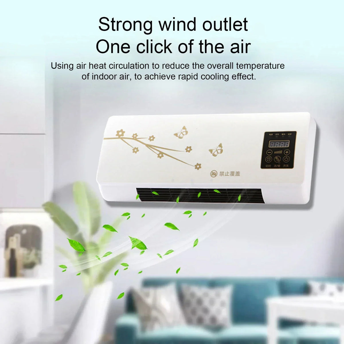 Unitate de aer condiționat CoolBreeze Mini — răcire dublă de 8000 BTU, design compact
