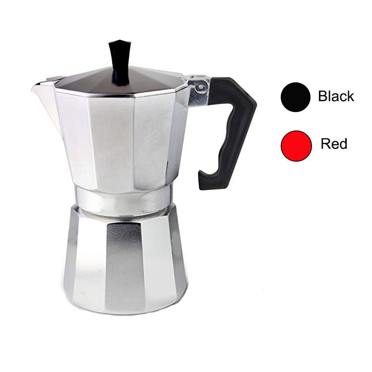 Italiaanse moka pot voor 12 kopjes — klassieke espressomaker voor op het fornuis