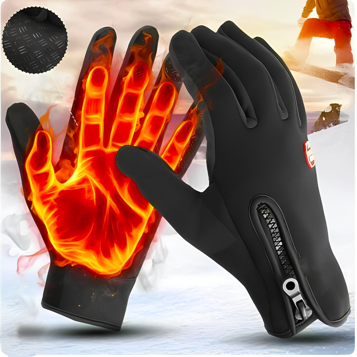 Guantes calefactables eléctricos — Calentamiento rápido, diseño resistente a la intemperie
