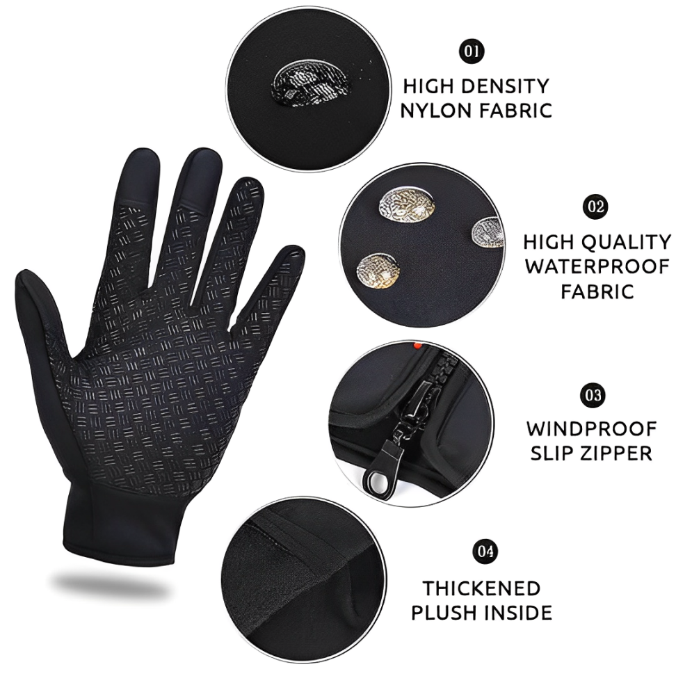 Guantes calefactables eléctricos — Calentamiento rápido, diseño resistente a la intemperie