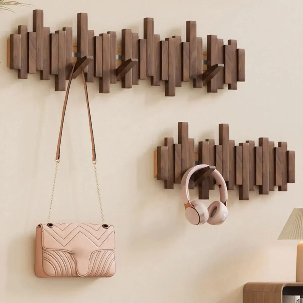 Piano-Wandhaken aus Holz – Aufhänger mit glatter Bogenstange