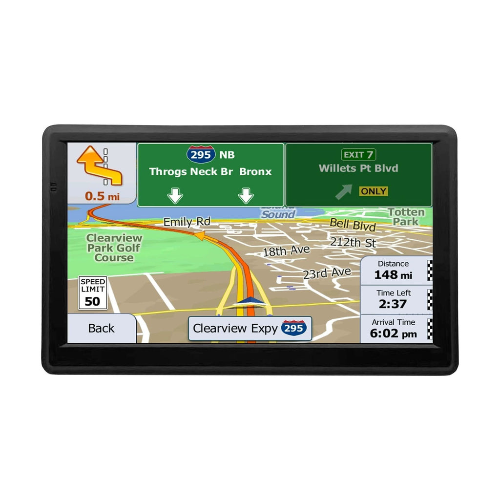 7-Inch GPS Navigation System — High Definition Display, Real-Time Traffic Updates