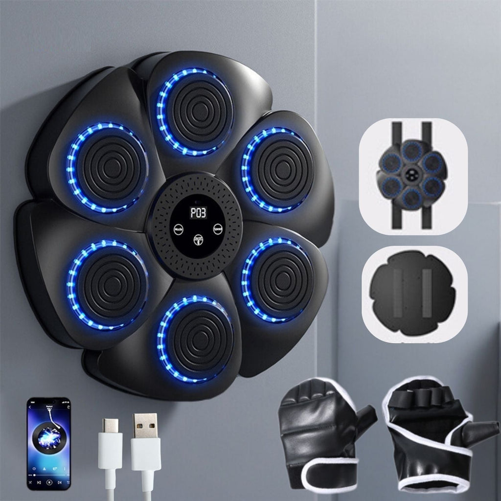 PunchTech interaktiv smart boksemaskine — Bluetooth-musiksynkronisering, smarte træningstilstande