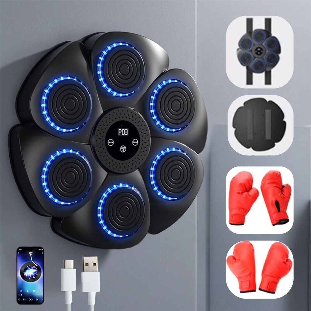 PunchTech interaktiv smart boksemaskine — Bluetooth-musiksynkronisering, smarte træningstilstande