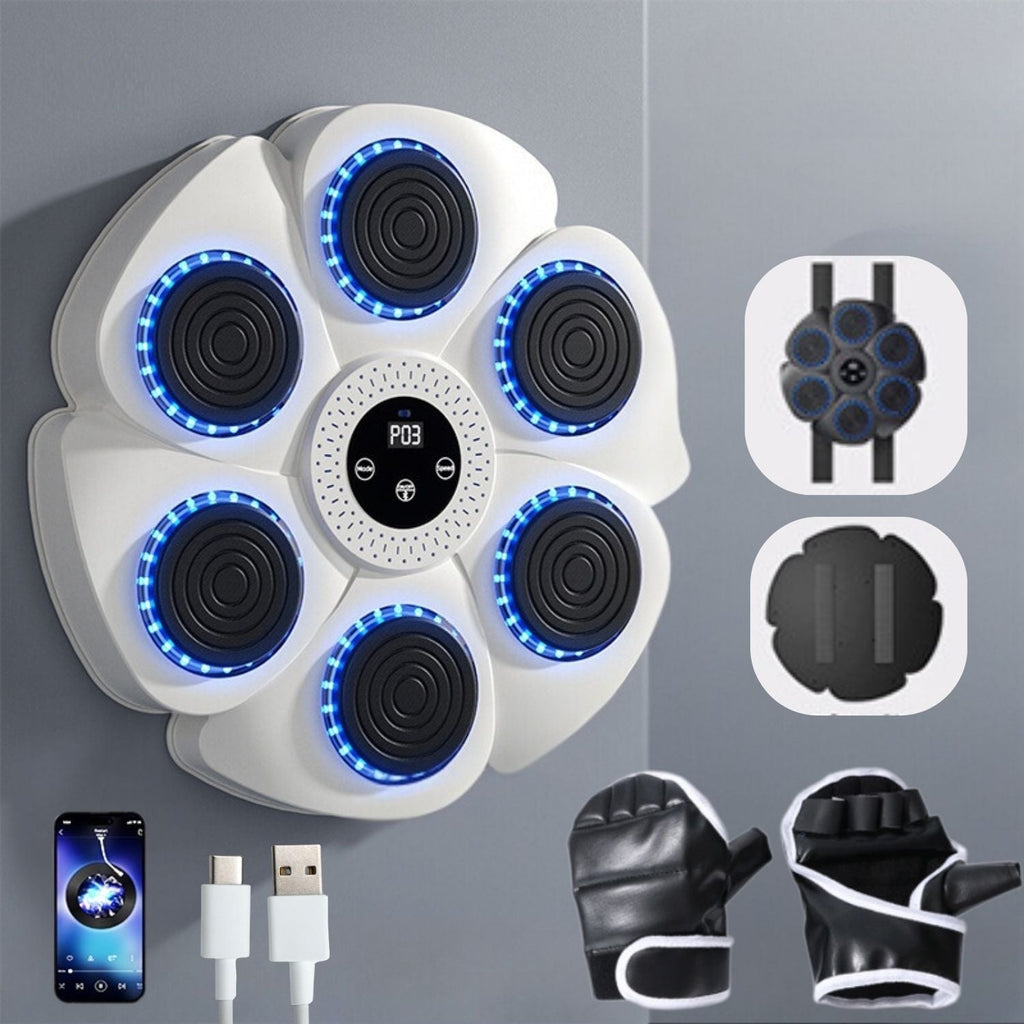 PunchTech interaktiv smart boksemaskine — Bluetooth-musiksynkronisering, smarte træningstilstande