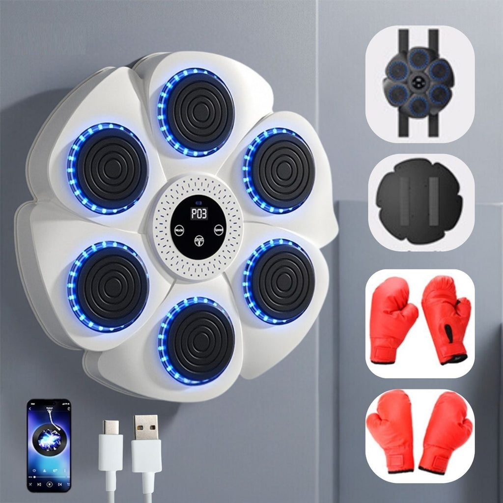 PunchTech interaktiv smart boksemaskine — Bluetooth-musiksynkronisering, smarte træningstilstande