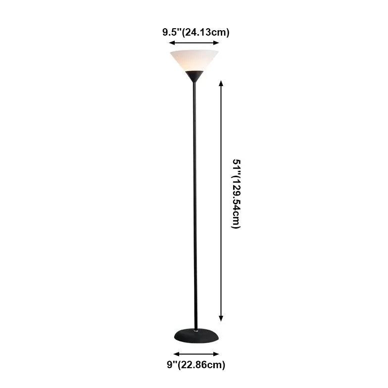 Moderne minimalistische schwarze LED-Stehlampe | boxzora
