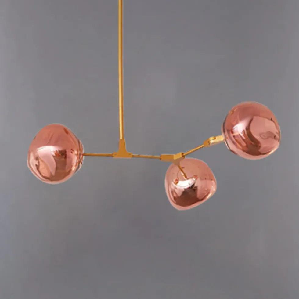 Moderner Lava-Metallkronleuchter für das Wohnzimmer, höhenverstellbar | boxzora