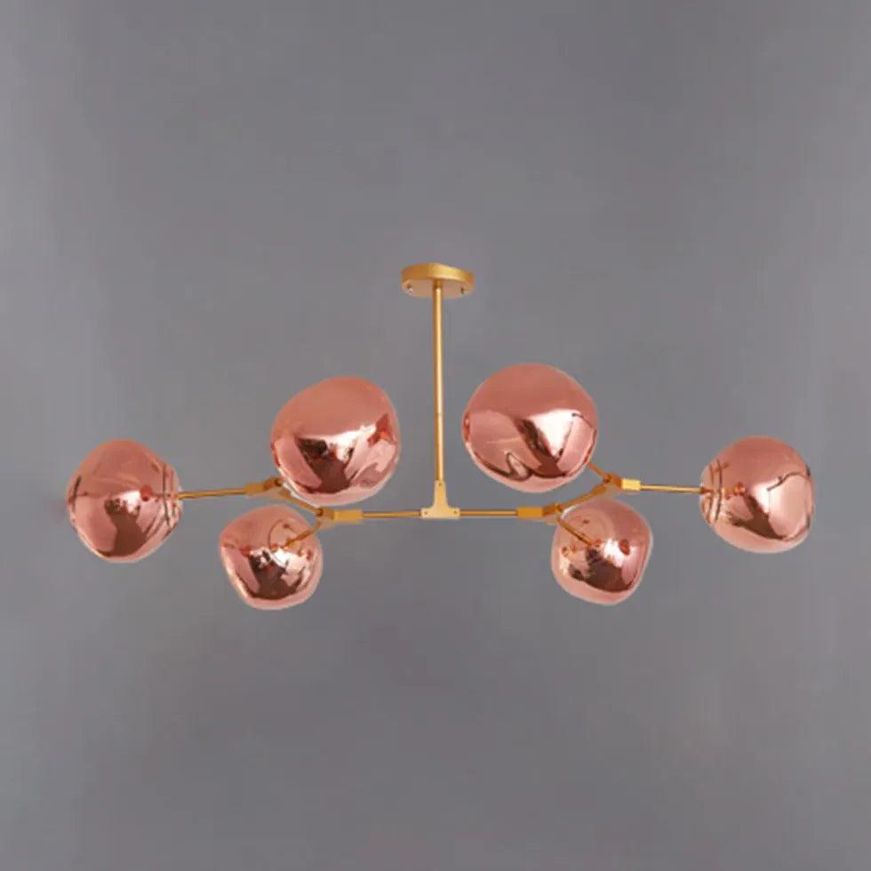 Moderne metalen lavakroonluchter voor de woonkamer, in hoogte verstelbaar | boxzora