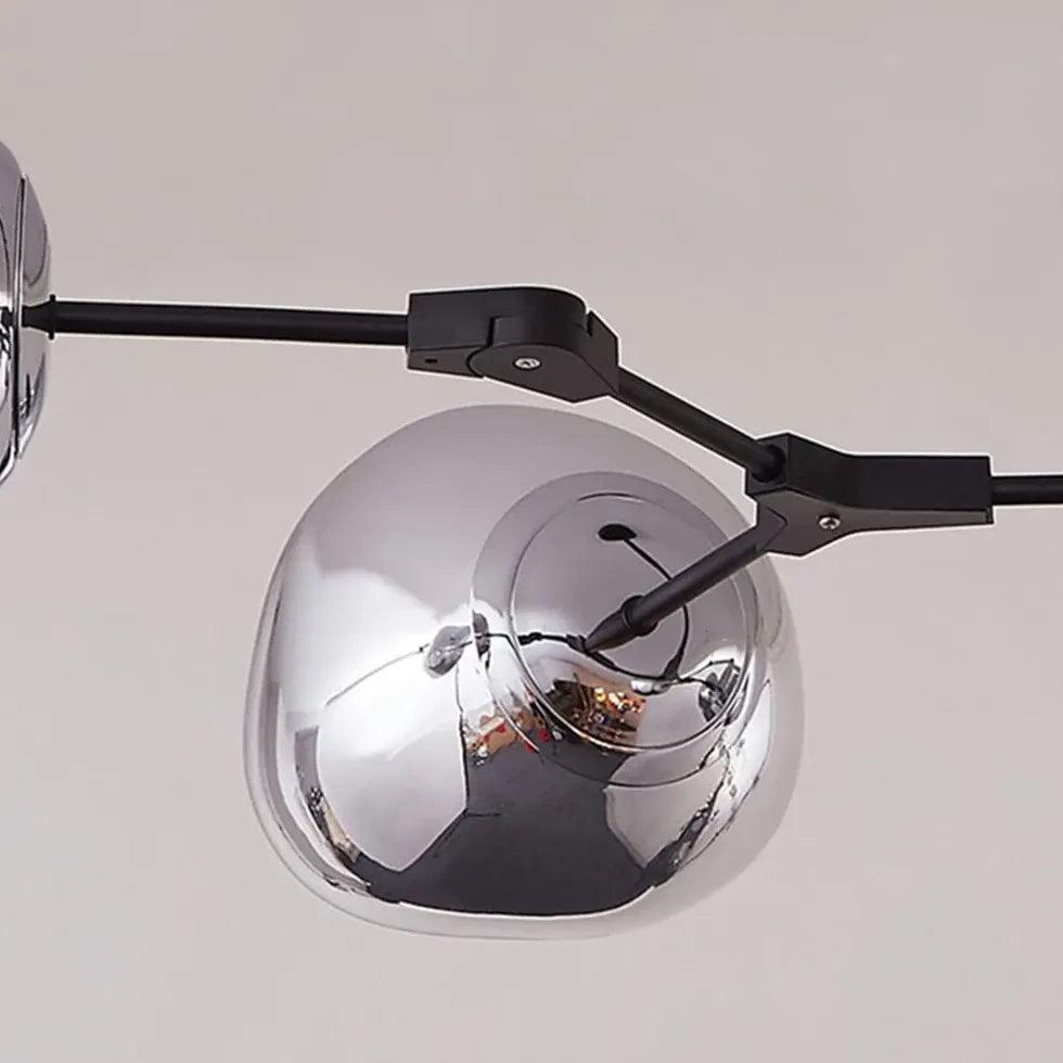 Moderne metalen lavakroonluchter voor de woonkamer, in hoogte verstelbaar | boxzora