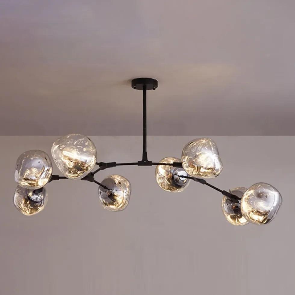 Moderne metalen lavakroonluchter voor de woonkamer, in hoogte verstelbaar | boxzora
