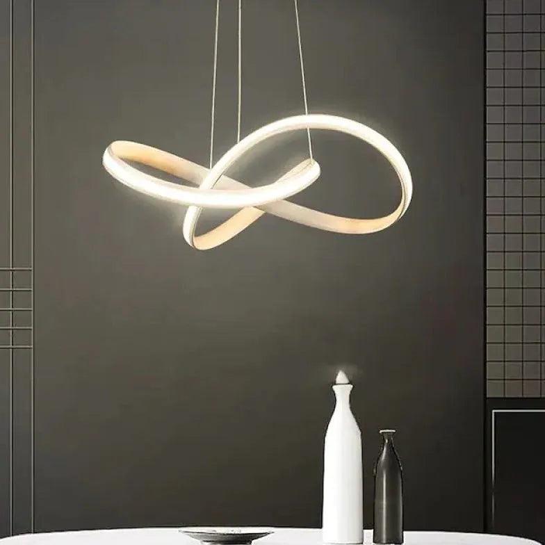 Minimalistyczna kreatywna aluminiowa lampa wisząca artystyczna | boxzora