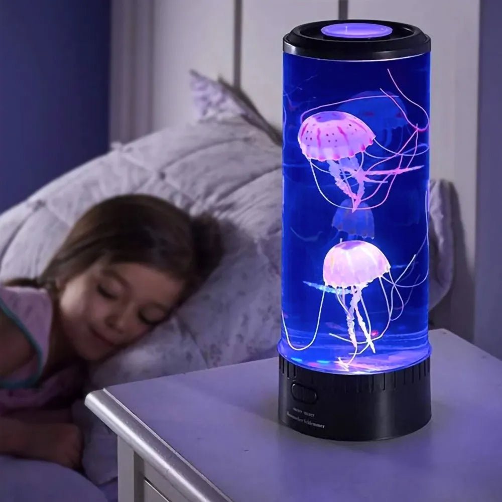 Lampada a meduse TIDELIGHT — Atmosfera ispirata all'oceano, movimento realistico delle meduse, illuminazione LED rilassante