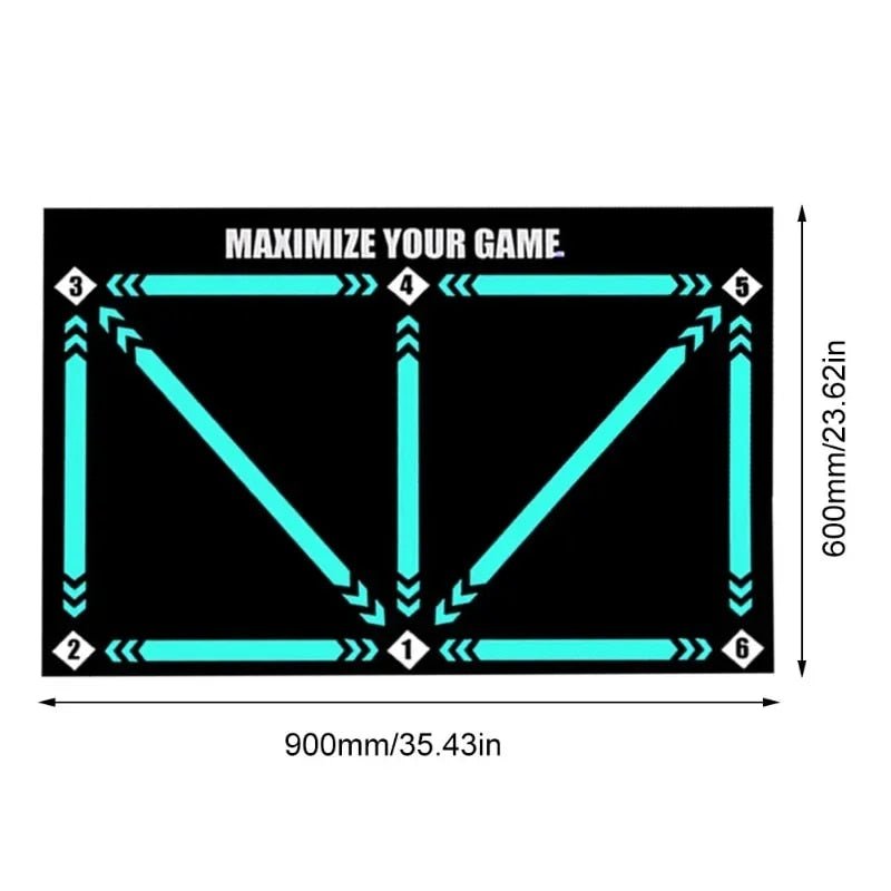 Junior Soccer Skills Trainer Mat — Non-Slip Indoor Practice Surface