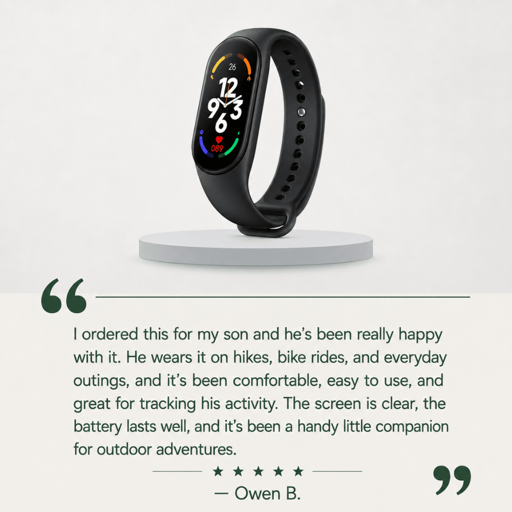 Orologio con Activity Tracker per Bambini — Schermo touchscreen a colori da 0,94 pollici, cinturino leggero in silicone