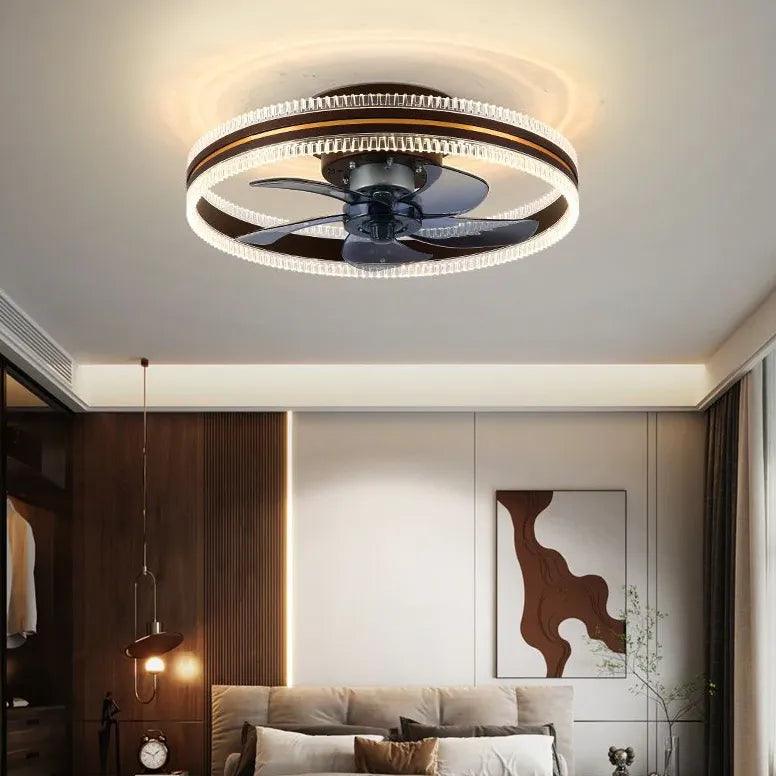 Luksuriøs støjsvag loftsventilatorlampe med variabel frekvens | boxzora