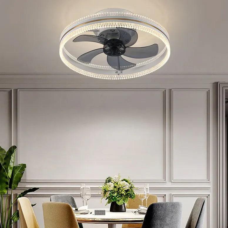 Luksuriøs støjsvag loftsventilatorlampe med variabel frekvens | boxzora