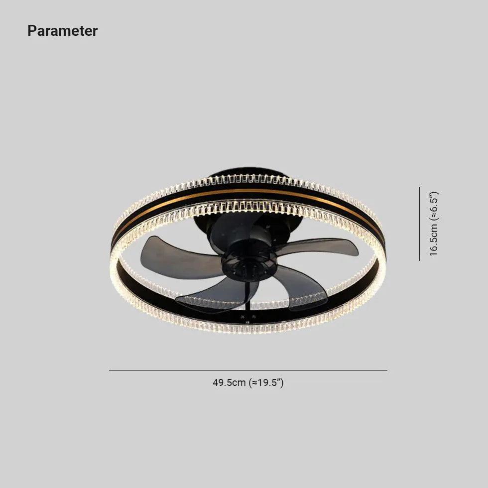 Luksuriøs støjsvag loftsventilatorlampe med variabel frekvens | boxzora