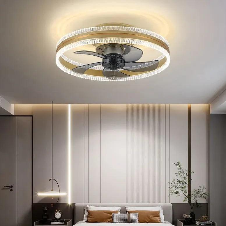 Luksuriøs støjsvag loftsventilatorlampe med variabel frekvens | boxzora