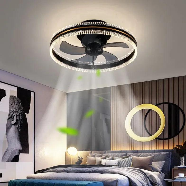 Luksuriøs støjsvag loftsventilatorlampe med variabel frekvens | boxzora