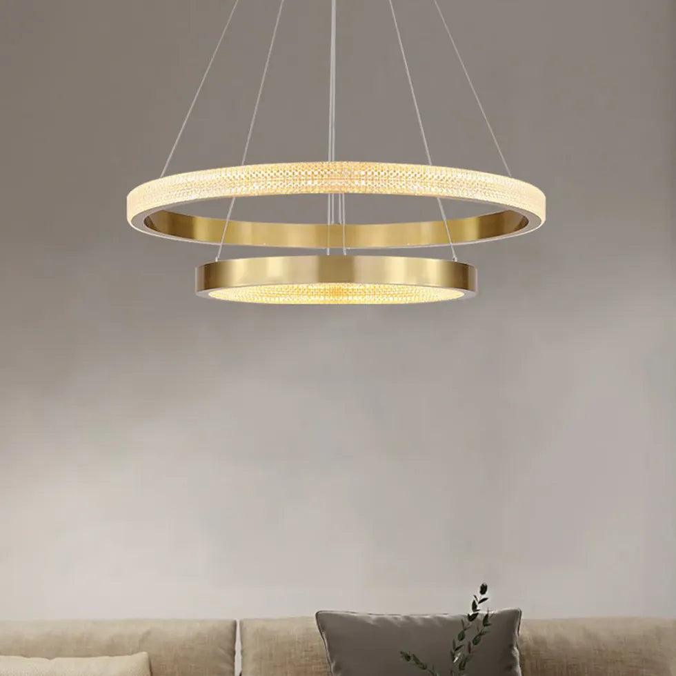 Candeeiros suspensos LED em anel, luxo discreto | boxzora