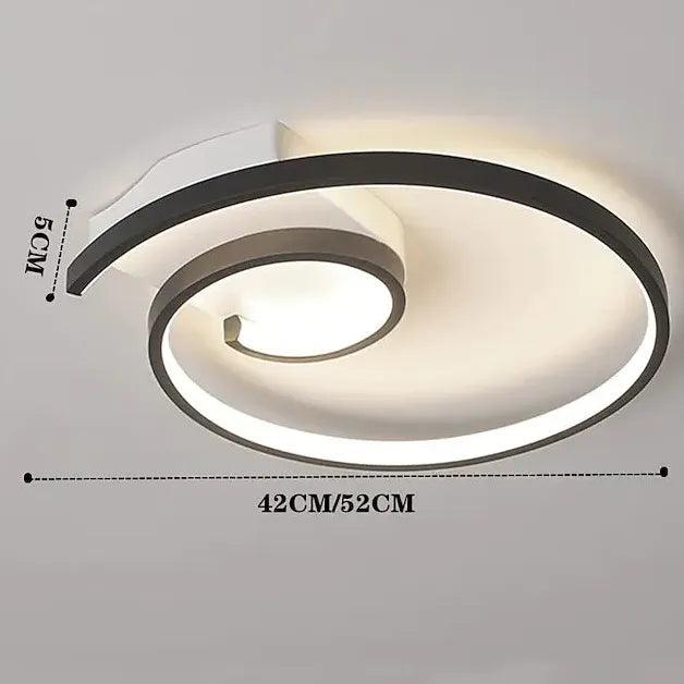 Candeeiro de teto nórdico simples, LED, com design redondo | boxzora