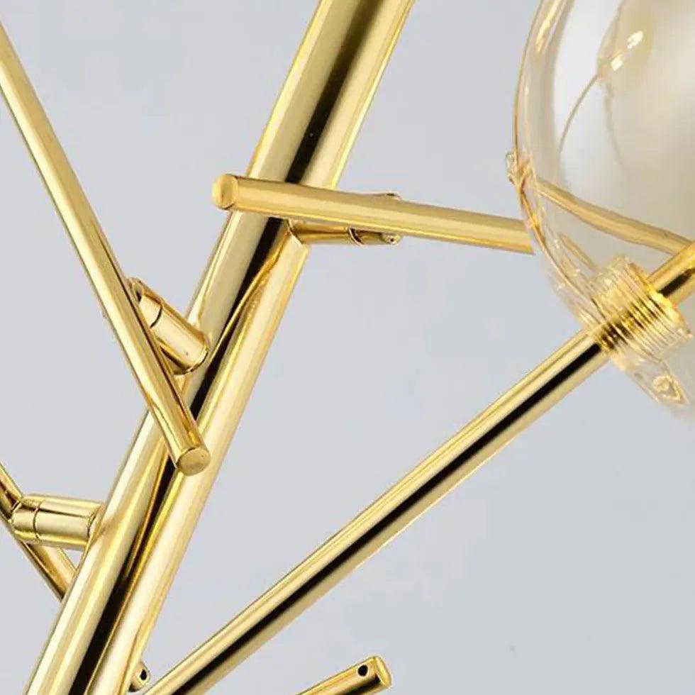 Lámpara colgante moderna y creativa de vidrio dorado | boxzora