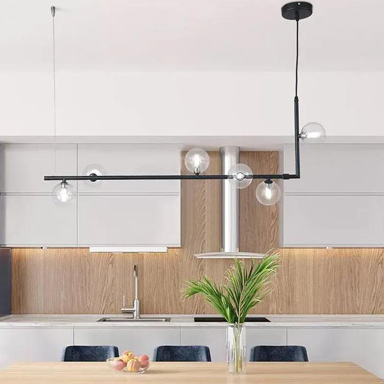 Modern Pendant Light Dining Room with Glass Globes | boxzora