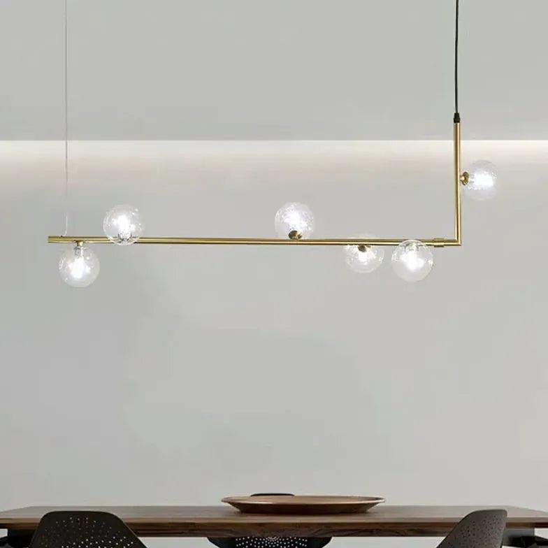 Modern Pendant Light Dining Room with Glass Globes | boxzora