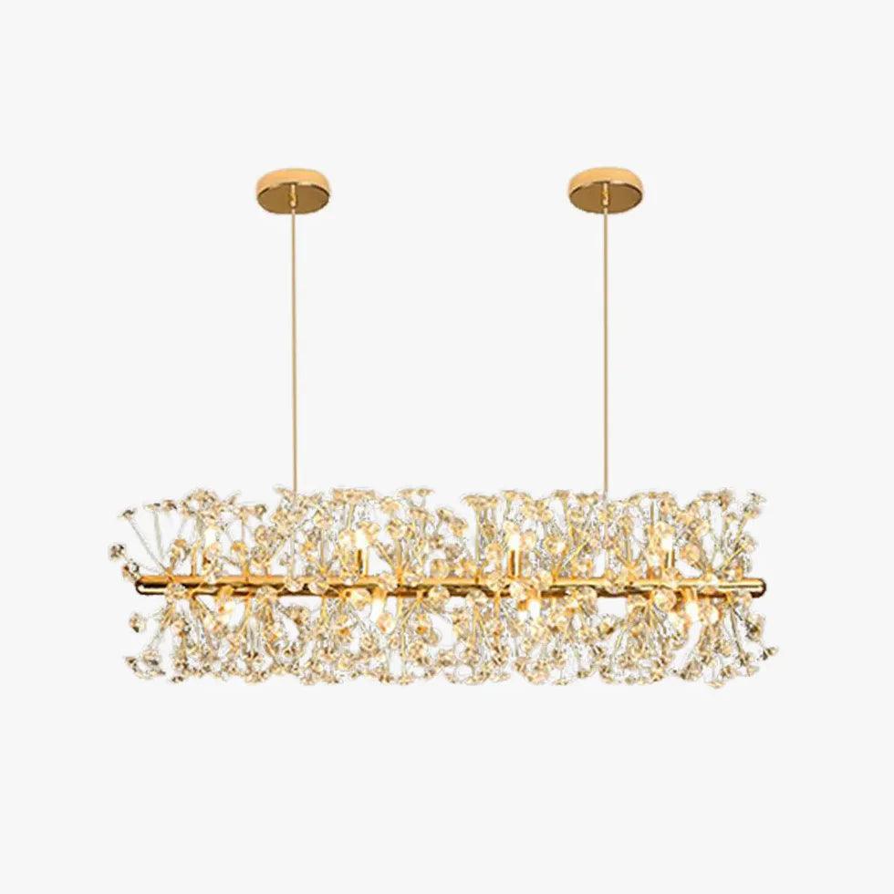Lámparas colgantes de cristal de lujo con diseño de diente de león para comedor | boxzora