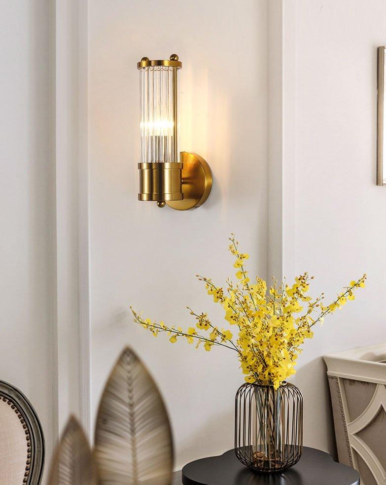 Lampade da parete in vetro di lusso con luce verso l’alto e verso il basso | boxzora