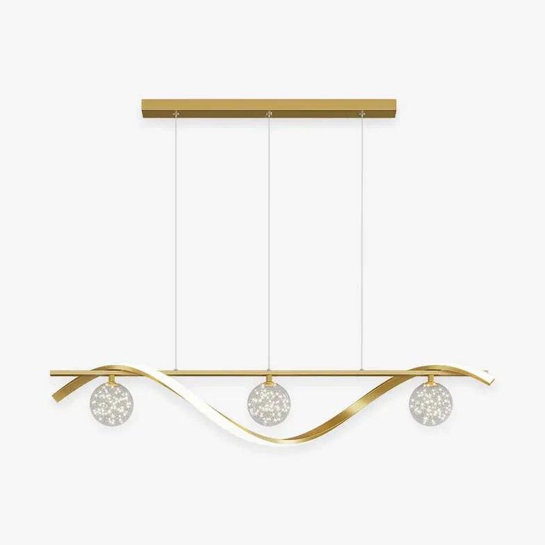 Minimalistyczna szklana lampa wisząca nad stół jadalniany | boxzora