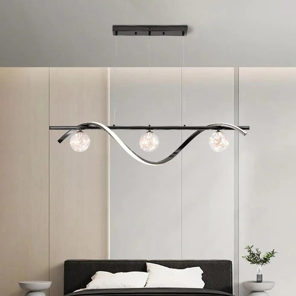 Minimalistische glazen hanglamp voor de eettafel | boxzora