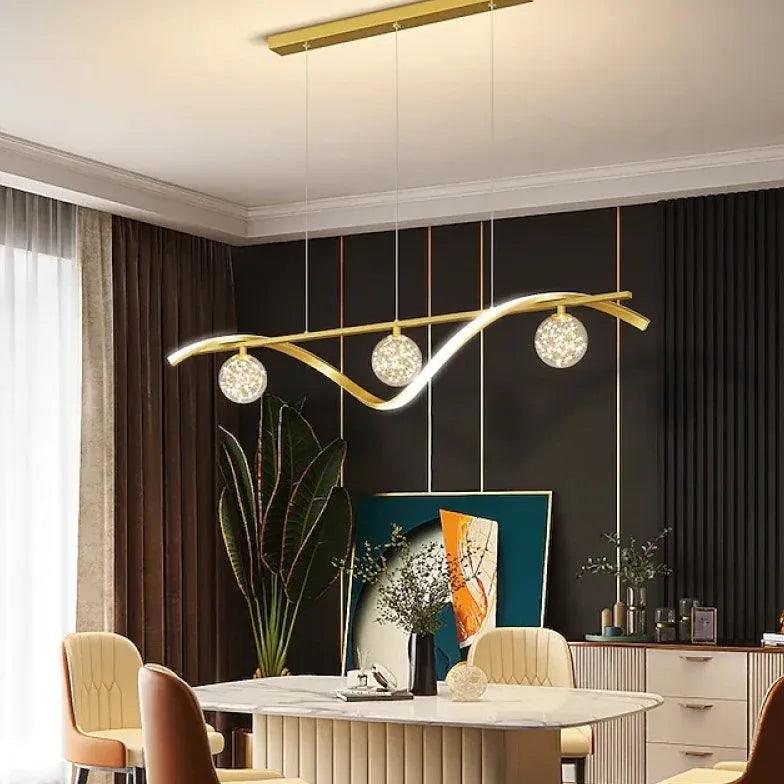 Minimalistische glazen hanglamp voor de eettafel | boxzora