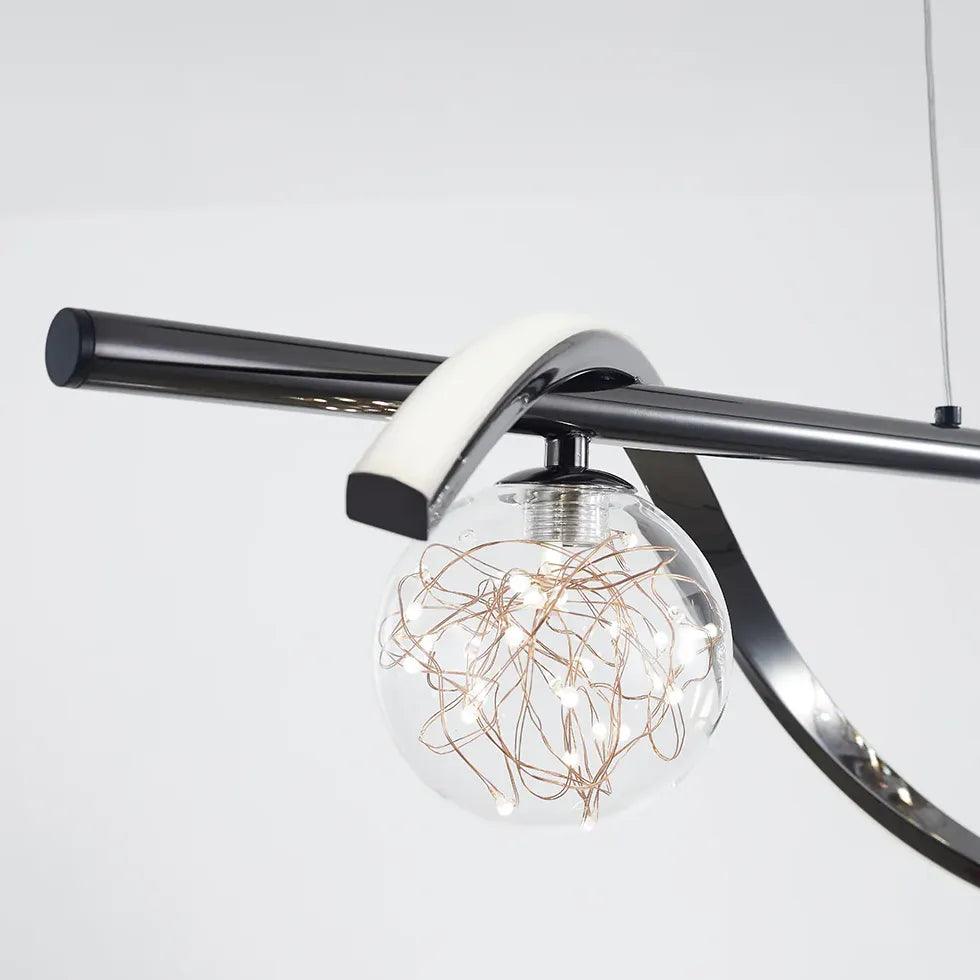 Minimalistische glazen hanglamp voor de eettafel | boxzora