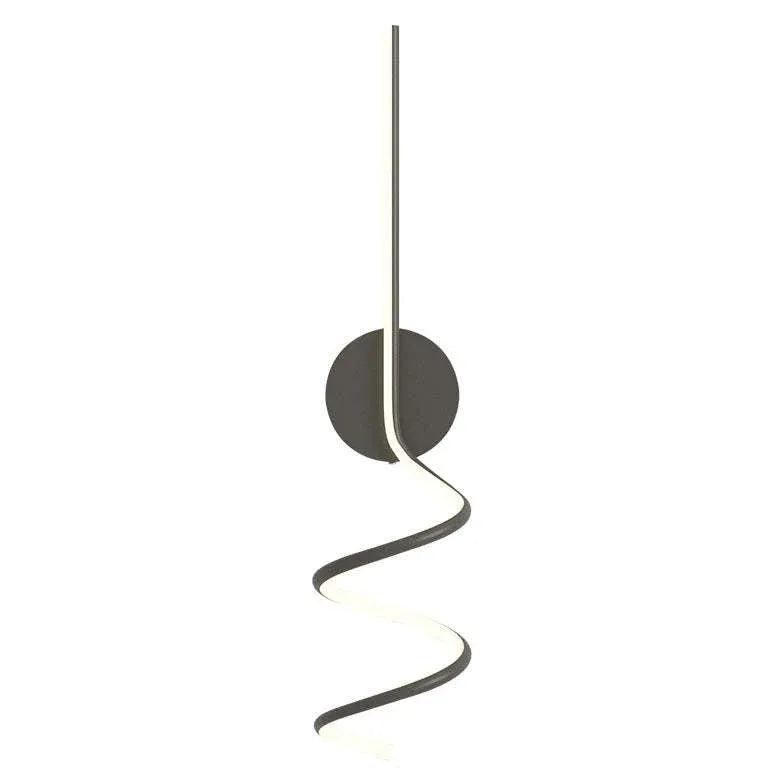 Minimalistische spiraalvormige wandlamp met lijnen voor de woonkamer | boxzora