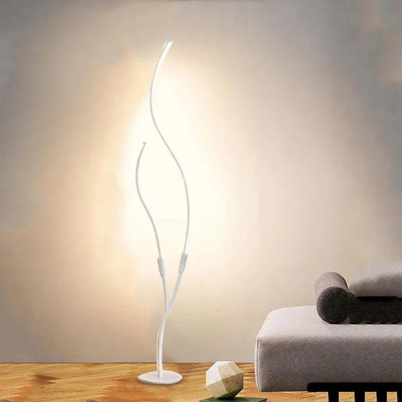 Lampadaire moderne minimaliste incurvé pour salon | boxzora