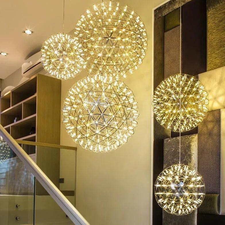 Candeeiro suspenso minimalista Spark Ball Taraxacum | boxzora
