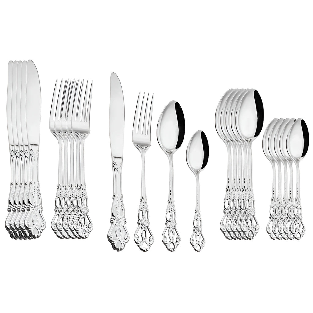 RoyalCutlery 24-Piece Stainless Steel Cutlery Set