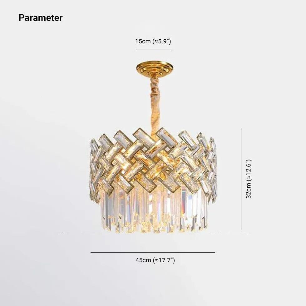 Suspension lumineuse moderne luxueuse en cristal | boxzora