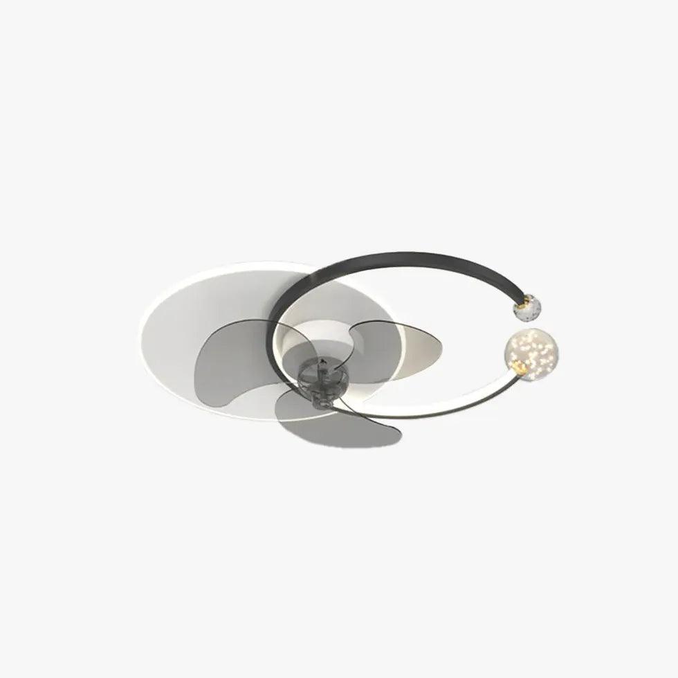 Ventilateur-plafonnier moderne luxueux avec éclairage pour chambre | boxzora