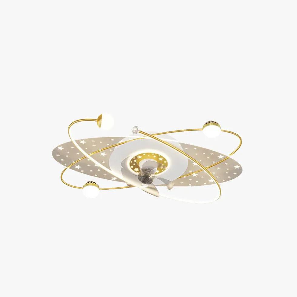 Modern LED Ceiling Fan with Starry Light | boxzora