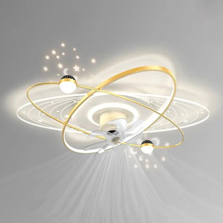 Moderne luxueuze sterrenlamp met plafondventilator | boxzora