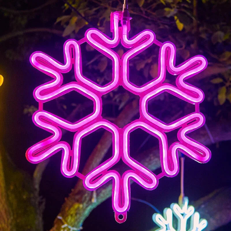 LED hópelyhes karácsonyi fények — IP65 vízálló, időjárásálló fényfüzér